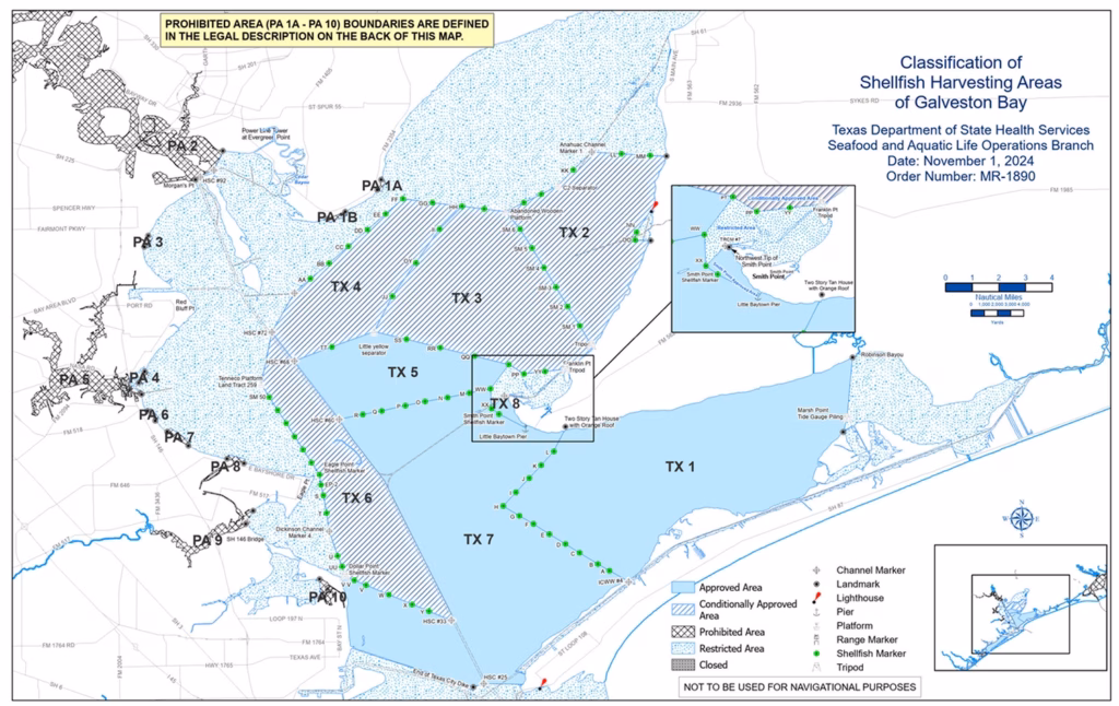 TPWD Opening Galveston Bay Oyster Harvest Areas