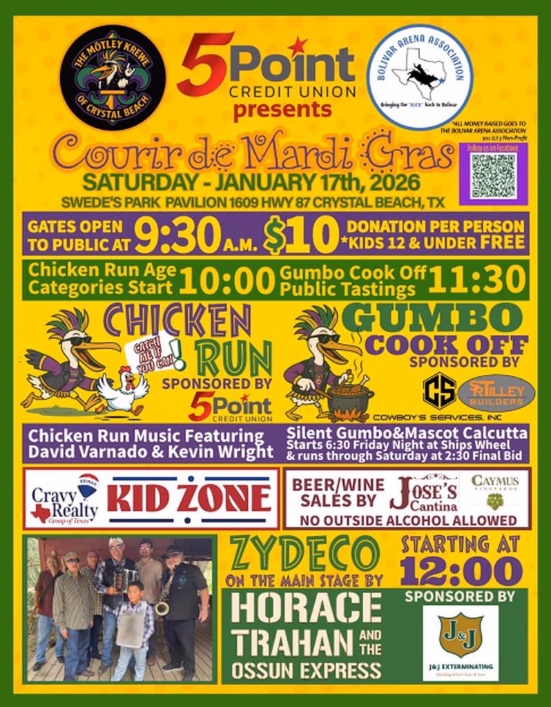 L260117MCGumboFlyer2 Crystal Beach Courir de Mardi Gras