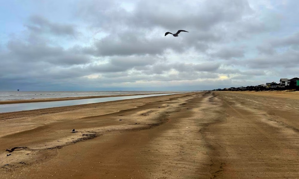 Crystal Beach Embraces Winters Chill