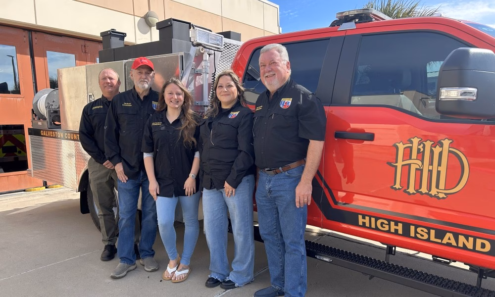 New Brush Truck Arrives in High Island