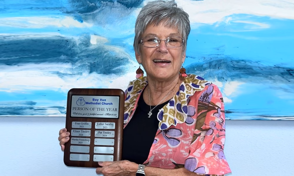 Marsha Null Fredenburg Bay Vue Methodist Church 2026 Person of the Year