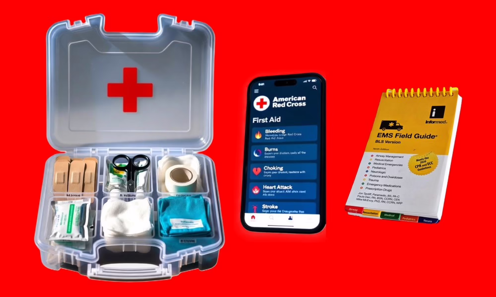 First aid kit Red Cross First Aid app EMS Field Guide
