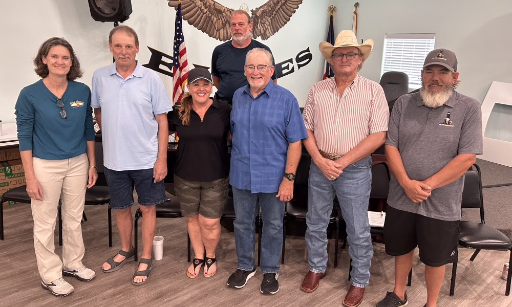Bolivar Peninsula Special Utility District Staff and Board Members posing for a picture