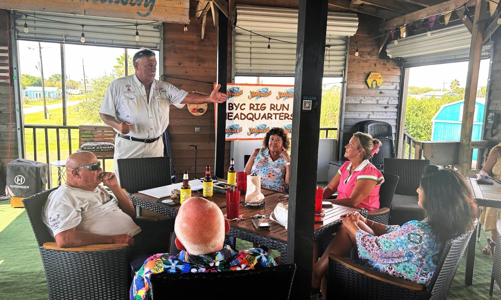 man speaking to group