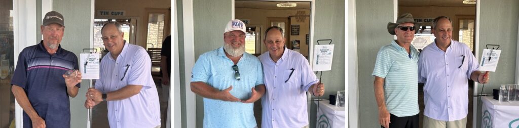 Long Drive and Closest to the Pin winners-Bolivar Peninsula Chamber Golf Tournament