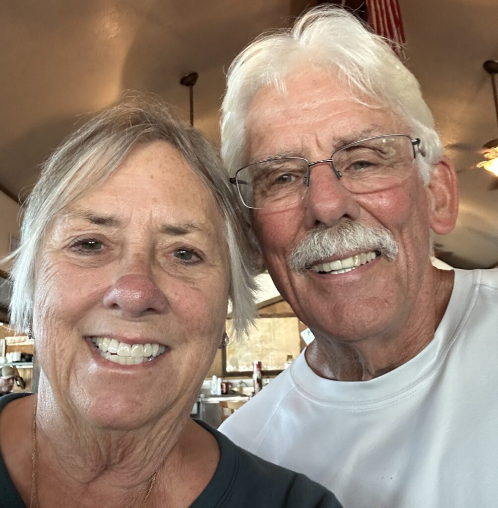 a smiling couple