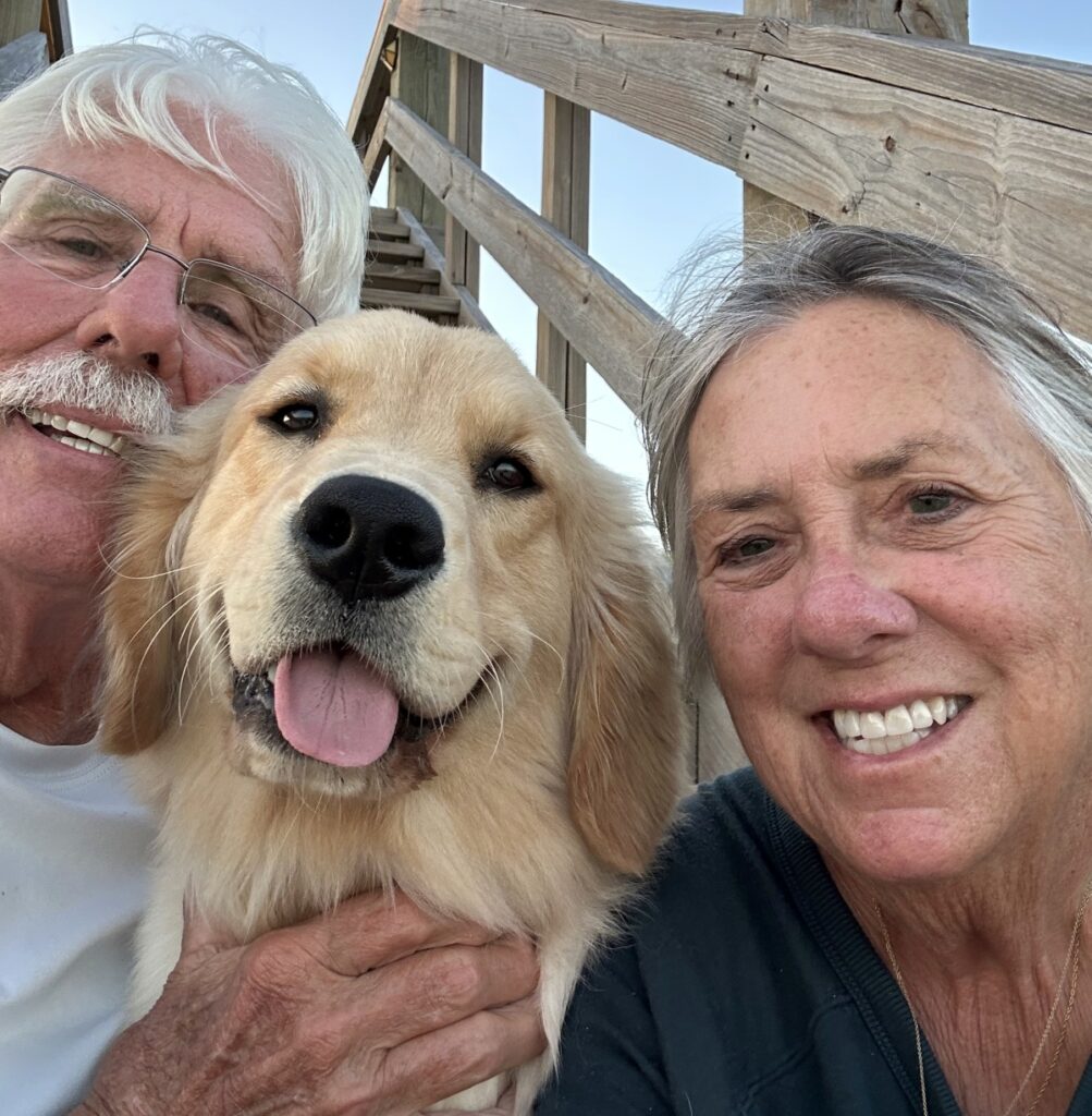 a smiling couple