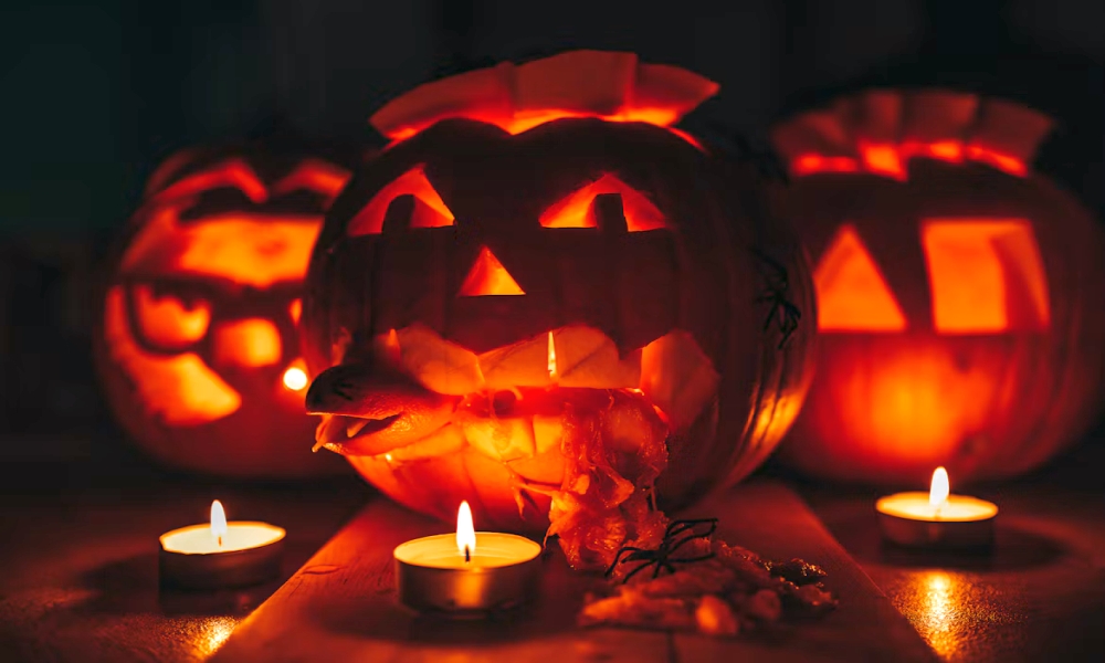carved pumpkins