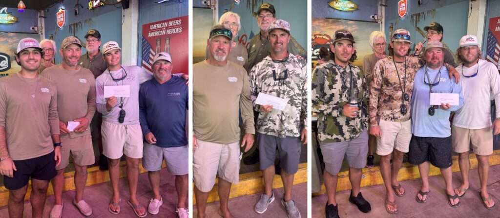 2026 Stingaree Saltwater Slam Fishermen receiving awards
